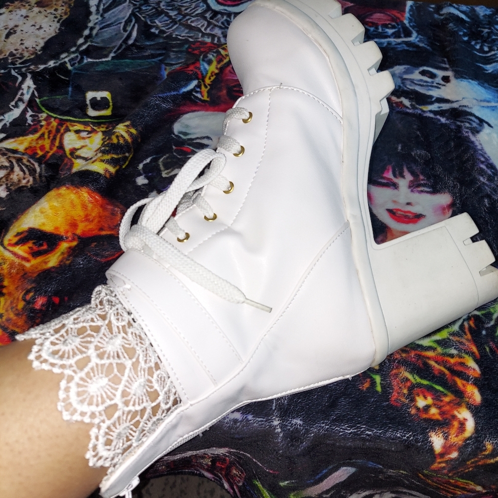 RQWEIN Large Size Booties Female Thick with Waterproof